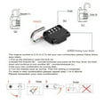 thumbnail image 6 of AOOOWER Combination Padlocks 4 Digit Locker Padlocks for Gym School Lockers Padocks, 6 of 12