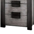 thumbnail image 4 of Table de Chevet en Bois avec Rangement à 3 Tiroirs, Gris et Noir, 4 of 5