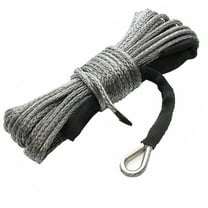 ASKITO 1/4"x50' 10000LBS Synthetic Winch Rope Line Recovery Cable 4WD ATV UTV w/ Sheath