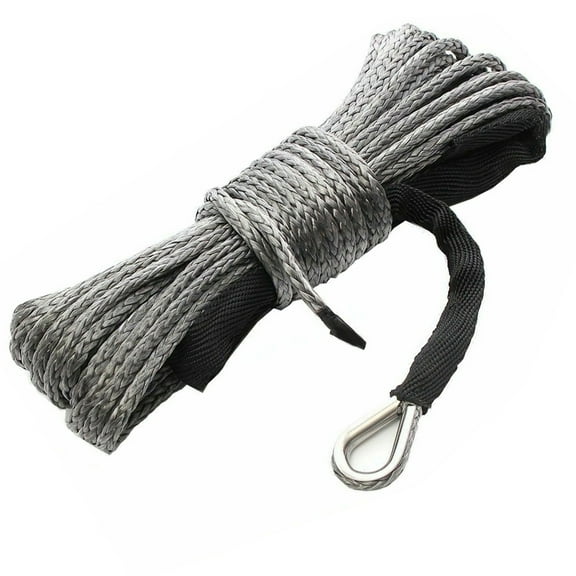 ASKITO 1/4"x50' 10000LBS Synthetic Winch Rope Line Recovery Cable 4WD ATV UTV w/ Sheath
