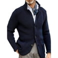 thumbnail image 2 of Chaqueta de hombre de color puro,Chaqueta de hombre Chaqueta masculina de moda con cuello en V Chaqueta de hombre con cuello en V optimizada para la excelencia, 2 of 6