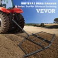 thumbnail image 2 of VEVOR Driveway Drag 74'' de ancho, remolque detrás de Drag Harrow 39'' de largo, 4'' de altura, Driveway Tractor Harrow con 2 barras ajustables, acero resistente, nivelador de entrada para ATV, UTV,, 2 of 9