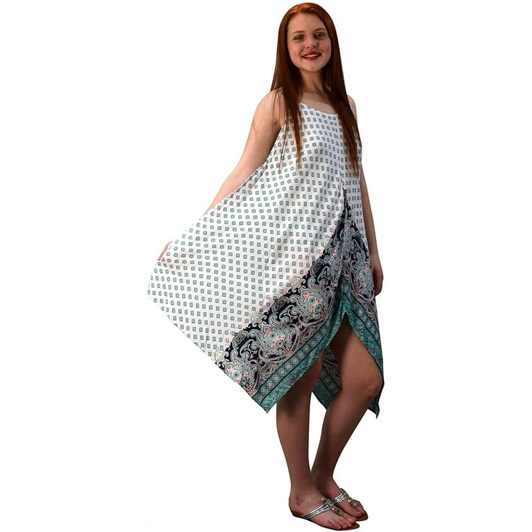 ladies gypsy style dresses Blush Floral Frill Summer White Boho dress with Long Sleeves and Elastic Fit