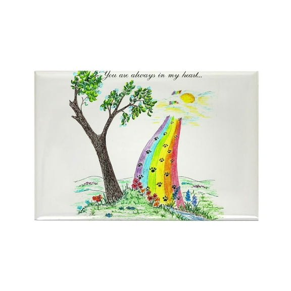 CafePress - Rainbow Bridge 2 Final - Rectangle Magnet, 2"x3" Refrigerator Magnet