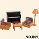 thumbnail image 1 of Muebles para casa de muñecas con familia de animales del bosque, juguetes en miniatura a escala 1/12, accesorios para muñecas de niña, dormitorio, baño, kit de casa de muñecas, 1 of 5