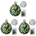 thumbnail image 2 of 3 Uds 60cm Inflable Navidad PVC Brillo Fiesta Nuevo () Verde, 2 of 5