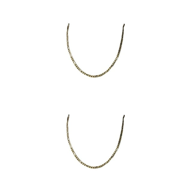 Youkk Gifts Fashionable Chain Necklaces For Special Occasions Wide Application gold 45cm 2Set