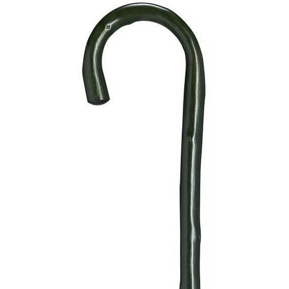 Walking Cane Men Round Nose Crook Cane Logan Green Genuine Chestnut