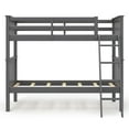 thumbnail image 2 of Better Homes & Gardens Kane Twin Over Twin Bunk Bed, Gray Finish, 2 of 10