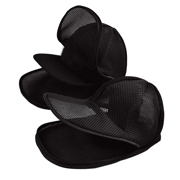 Baseball Cap Laundry Bag Hat Washing Machine Bag for Washer and Dryer, Hat Cleaning Cage (Black 2pcs)