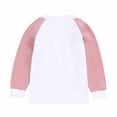 thumbnail image 6 of Honeeladyy Baby Boy Girl Clothes Toddler Fall Winter Outfits Solid Color Crewneck Sweatshirt and Jogger Pants Set Starting School Gifts for Kids Pink for 8-9Years, 6 of 9
