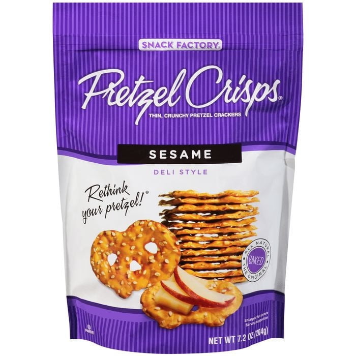 Pretzel Crisps Original Deli Style Pretzel Crackers 14.0 Oz Bag (Pack