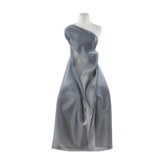 Zelouf Solid Angel Organza  , Sewing, DIY, Crafts Fabric by the Yard, Steel Diamond, 3 Yard