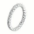 thumbnail image 3 of 925 Sterling Silver Diamond Stackable Ring Fancy, 3 of 7