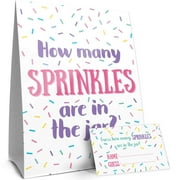 Distinctivs Pink and Purple How Many Sprinkles in the Jar Party Game, 30 Player Cards