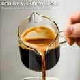 thumbnail image 2 of Juego de 2 Tazas de Café Expreso, Tazas de Doble Boquilla de 4 Onzas, Vasos de Chupito de Café Expreso, de Leche con Asa, Vidrio Transparente, Café Expreso, 2 of 5