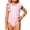 Pink, variant on Otqutp Girls One Piece Swimsuit Rainbow Gradient Heart Print Ruffle Sleeveless Bathing Suit Summer Slim Fit Beach Surf Swimwear