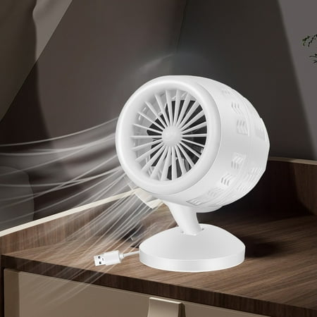 

Window Fan Double Circulation Fan Home Office USB Electric Fan High Wind Silent Vertical Air Conditioning Fan Convenient Small Fan 4th of July gifts for Indoor Office use