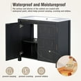 thumbnail image 4 of EUROCO 36" Bathroom Vanity with Sink,Combo Cabinet Set，Bathroom Storage Cabinet,Retro Espresso, 4 of 9