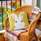 thumbnail image 4 of Uuiauoio Easter Pillow Covers Bunny Throw Pillow Covers 18 x 18 Inch Easter Decoration Rabbit Cushion Case for Bedroom Sofa Couch Easter Holiday Festivals Home Decor, 4 of 6