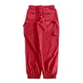 thumbnail image 3 of WILLBEST Pantalones Casuales para Mujer, Cómodos, Holgados, Tipo Jogger Cargo, Ropa Urbana Versátil, Ideales para Uso Diario y Entrenamientos. Extra Grande, 3 of 5