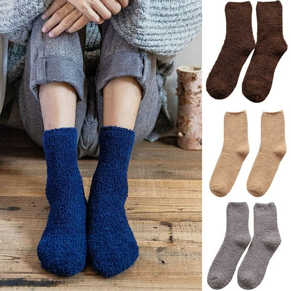 SPRING PARK Men Cozy Socks Men Winter Thickened Warm Sleep Bed Floor Home For Daily Wear