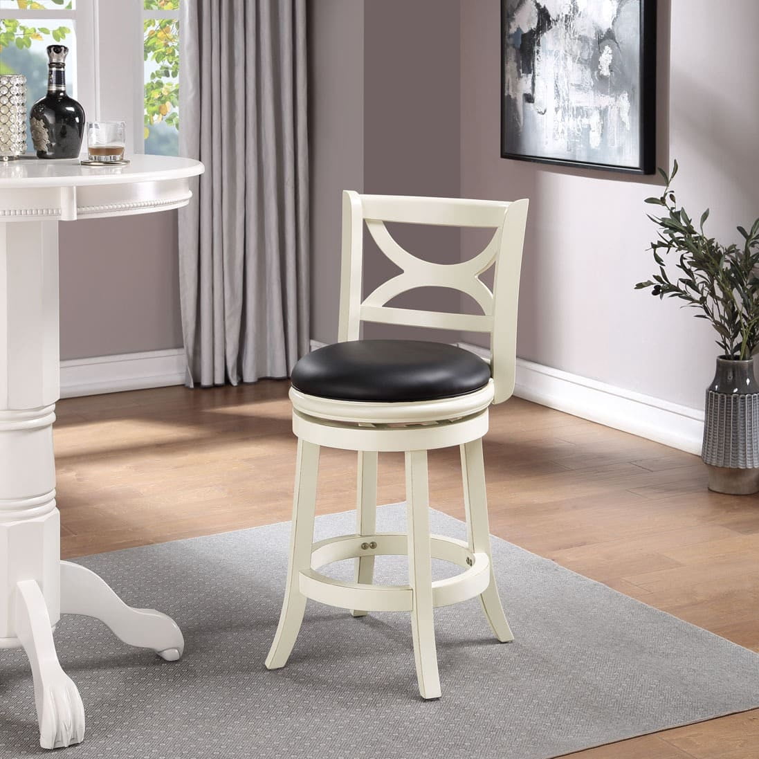 Florence Swivel Counter Stool - Buttermilk