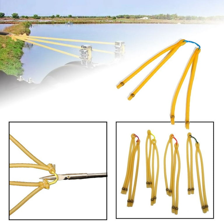 ChengR 5/10pcs Powerful Hunting Accessory Slingshot Latex Tube Elastic String 1745 Rubber Bands Fishing Tools 5pcs