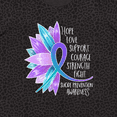 thumbnail image 4 of Inktastic Suicide Prevention Awareness Purple Teal Sunflower Ribbon Women's Plus Size T-Shirt, 4 of 5