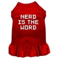 thumbnail image 5 of Pet Dog  Cat Dress Screen Printed, "Nerd Is The Word", 5 of 10