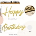 thumbnail image 2 of Happy Birthday Wooden Sign for Backdrop Gold Cutout Letters Plaque Happy Birthday Letters Sign for Balloon Arch Backdrop Birthday Party Baby Shower Photography Background Decorations - Gold, 2 of 7