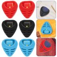thumbnail image 3 of KAKOWELY 6pcs Plastic Guitar Pick Storage Box Drop-shaped Guitar Clip Box Paste Box for Standard Pick,1.42"X1.26"X0.39", 3 of 5