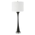 thumbnail image 2 of Uttermost Fountain Faux Stone Crystal and Fabric Buffet Lamp in Black, 2 of 7