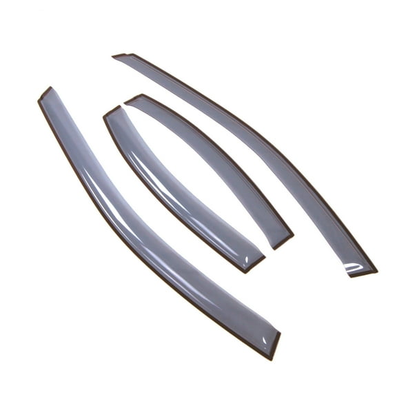 Tuningpros LGWV2-296 Window Visor Light Tinted 4 Pcs Set For 2000-2006 Lincoln LS