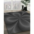 thumbnail image 2 of Ahgly Company Indoor Rectangle Patterned Charcoal Black Area Rugs, 5' x 7', 2 of 6