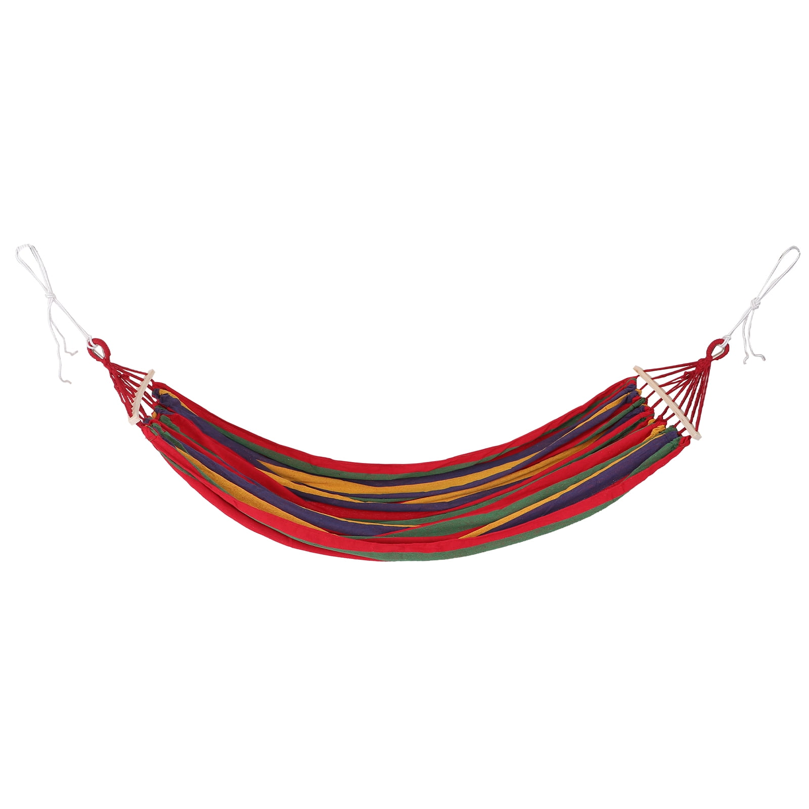 HONMEET Red Canvas Camping Hammock 85x61 Inches Lightweight Portable Outdoor Travel Hiking Gear with Carry Bag