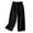 Black, variant on Kureaily Linen Pocket Elastic Breathable Trousers Loose Cotton Waist Pant Womens Pants Beach Lounge Pants