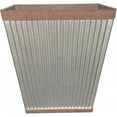 thumbnail image 1 of Southern Patio HDR-046851 16 in. Galvanized Pleated Square-Rustic Planter, 1 of 1