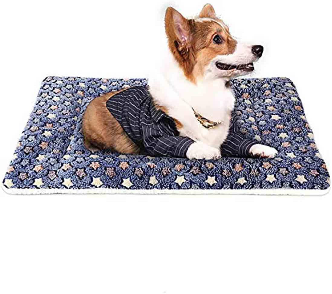 Pet Crate Mat Cat Dog Puppy Soft Warm Blanket Bed Cushion Kennel Cage Pad Soft 