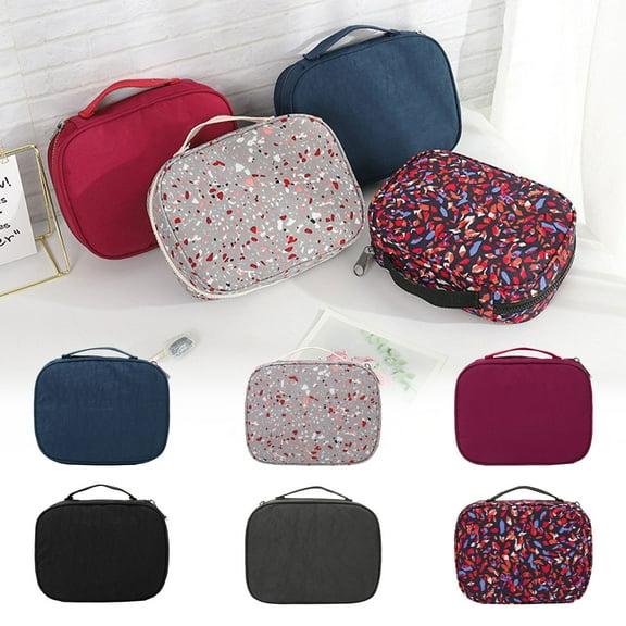 Aihimol Travel Toiletry Bag With Hanging Hook For Women & Men Water Proof Shaving Bag For Travel Foldable Storage Bags With Handle