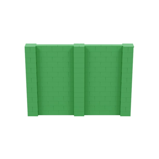 EverBlock 10’ x 7’ Wall Kit Modular Building Blocks Wall System for