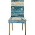 thumbnail image 2 of RYLABLUE Nautical Style with a Lettering Stretch Chair Cover Protector Seat Slipcover for Dining Room Hotel Wedding Party Set of 6, 2 of 5