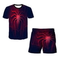 thumbnail image 1 of Marvel Hulk Boys T-shirt Kids Top Shorts 2 Pcs Sets Superhero Captain Americ Spiderman T-Shirts Children Cartoon Clothing Sets14T Gong Bohan LED, 1 of 2