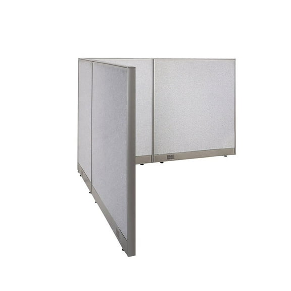 GOF L-shaped Freestanding Office Partition, Room Divider, Privacy Screen, Workstation Cubicle (78"D x 84"W x 48”H)