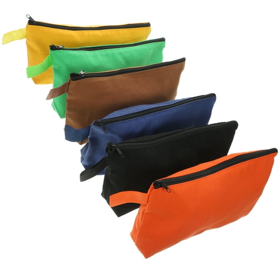 Tool Storage Bag 6 Pcs Bags for Hardware Pouch Toolkit Tools Cosmetic Pouches Canvas