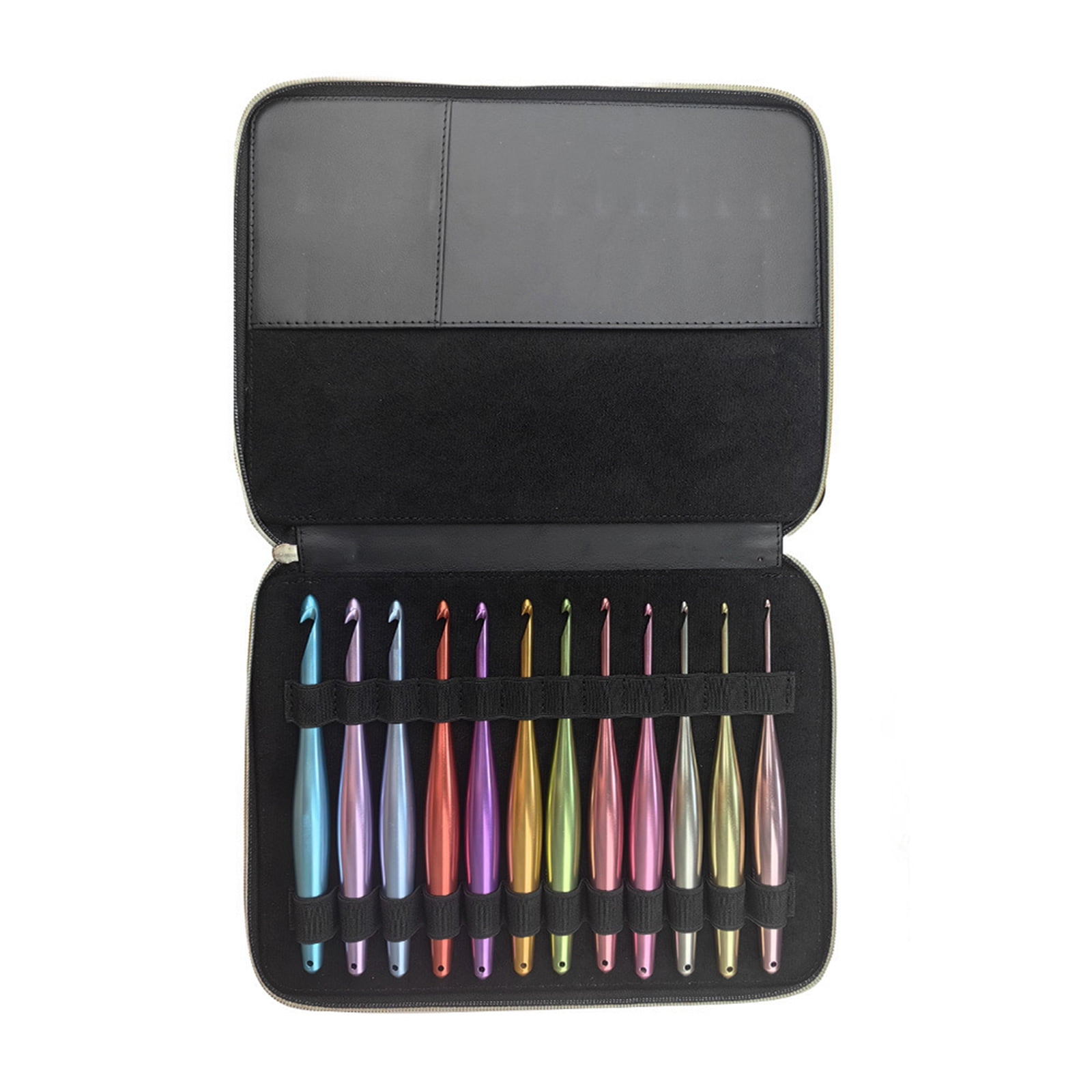 12Pcs Ergonomic Crochet Hook Aluminum Crochet Hook for Knitting Sweater Scarves Bag Socks 3.0mm-10mm Crochet Needle