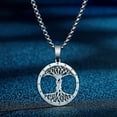 thumbnail image 2 of Tree of Life Pendant Stainless Steel Necklace Charm Couple Party Gift, 2 of 5