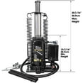 thumbnail image 2 of Torin DTA92006B Pneumatic Air Hydraulic Bottle Jack with Manual Hand Pump, 20 Ton (40,000 lb) Capacity, Black, 2 of 5