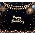 thumbnail image 4 of Yatrandify Colorful Fireworks Happy Birthday Banner Decorative Flags Balloon Design Celebration Background for Birthday Party Kids Celebration Indoor Decoration, 4 of 8