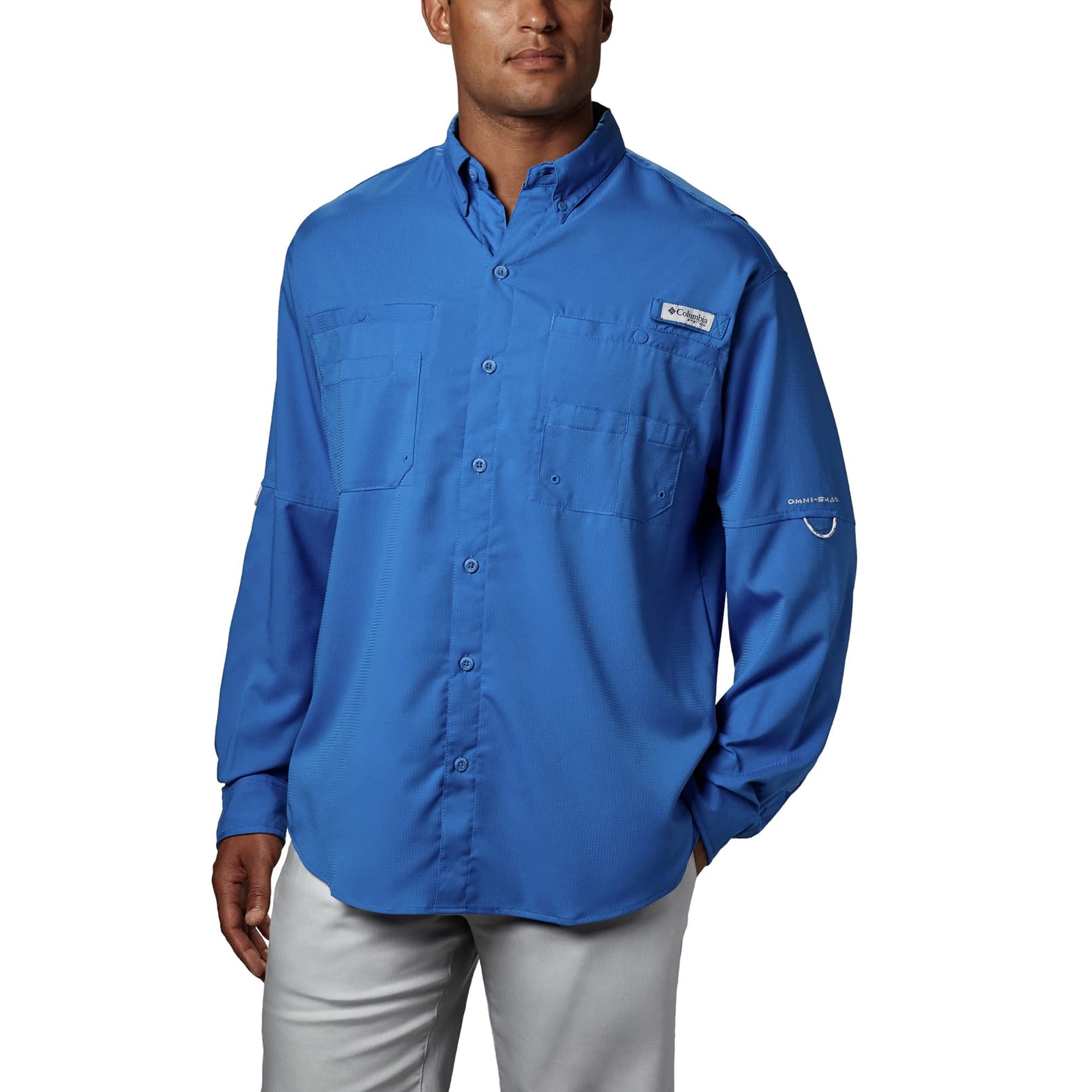 Chemise Columbia Homme Solaire Chemise Homme Columbia PFG Omni-Shade Bordeaux Manches Courtes - Taille L (Occasion Très Bon état) Chemise Manches Courtes Homme